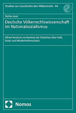 E-Book (pdf) Deutsche Völkerrechtswissenschaft im Nationalsozialismus von Stefan Auer