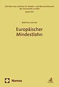 E-Book (pdf) Europäischer Mindestlohn von Matthias Schmid