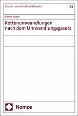 E-Book (pdf) Kettenumwandlungen nach dem Umwandlungsgesetz von Simon Redler