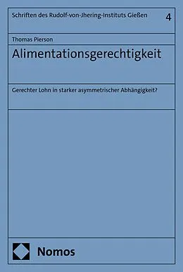 E-Book (pdf) Alimentationsgerechtigkeit von Thomas Pierson