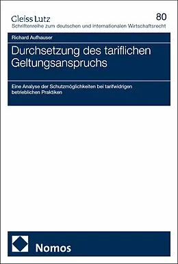 E-Book (pdf) Durchsetzung des tariflichen Geltungsanspruchs von Richard Aufhauser