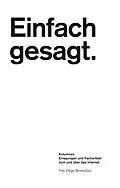 E-Book (epub) Einfach gesagt. von Diego Bernardini