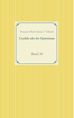 Kartonierter Einband Candide oder der Optimismus von François-Marie Arouet Voltaire