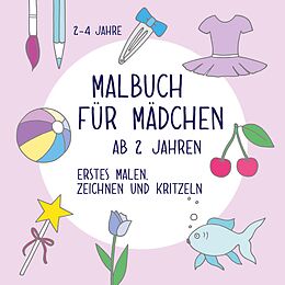 Kartonierter Einband Malbuch für Mädchen ab 2 Jahren von Viktoria Isa