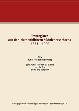 Kartonierter Einband Trauregister aus den Kirchenbüchern Südniedersachsens 1853 - 1900 von 