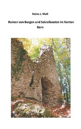 Kartonierter Einband Ruinen von Burgen und Sakralbauten im Kanton Bern von Heinz J. Moll
