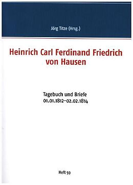 Kartonierter Einband Heinrich Carl Ferdinand Friedrich von Hausen von 