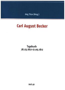 Kartonierter Einband Carl August Becker von 