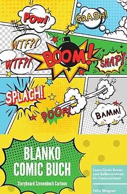 Kartonierter Einband Blanko Comic Buch Storyboard Szenenbuch Cartoon Leere Comic Raster zum Selberzeichnen für Comiczeichner von Felix Wagner