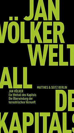 E-Book (epub) Ein Weltall des Kapitals von Jan Völker