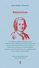 Fester Einband Bekenntnisse von Jean-Jacques Rousseau