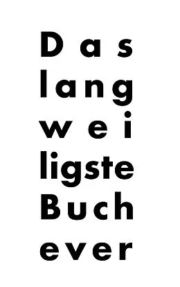 E-Book (epub) Das langweiligste Buch ever von Dominic Trachsel