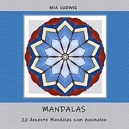 Kartonierter Einband Mandala-Malbuch von Mia Ludwig