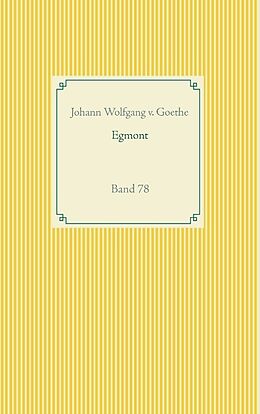 Kartonierter Einband Egmont von Johann Wolfgang v. Goethe