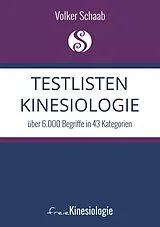 E-Book (pdf) Testlisten Kinesiologie von Volker Schaab