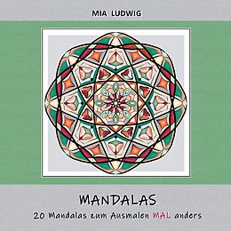 Kartonierter Einband Mandala-Malbuch von Mia Ludwig