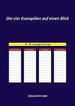 E-Book (pdf) Die vier Evangelien auf einen Blick von 