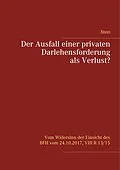 E-Book (epub) Der Ausfall einer privaten Darlehensforderung als Verlust? von Michael Stein