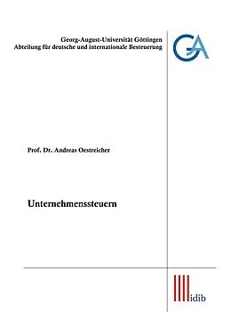 E-Book (epub) Unternehmenssteuern von Andreas Oestreicher