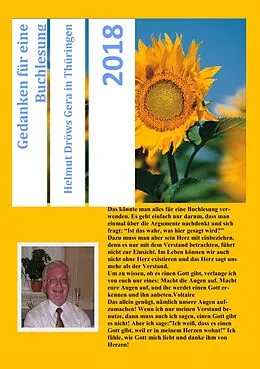E-Book (epub) Gedanken für eine Buchlesung von Helmut Dröws