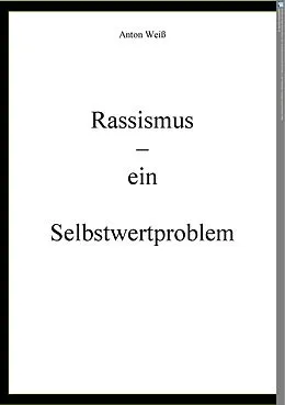 E-Book (epub) Rassismus - ein Selbstwertproblem von Anton Weiß