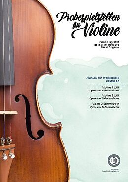 Kartonierter Einband Probespielstellen für Violine von Daniel Draganov