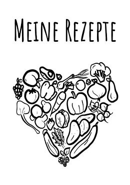 Kartonierter Einband Meine Rezepte Ringbuch A4 von Paul Zehm