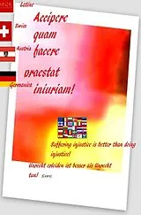 Accipere quam facere praestat iniuriam! Latine Germanica Lateinisch von Rudolf Friedrich, Loup Paix, Rudi Friedrich