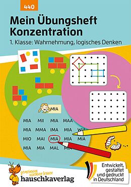 E-Book (pdf) Mein Übungsheft Konzentration  Schulanfang: Wahrnehmung, logisches Denken von Ulrike Maier