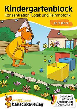 E-Book (pdf) Kindergartenblock ab 3 Jahre  Konzentration, Logik, Feinmotorik von Ulrike Maier