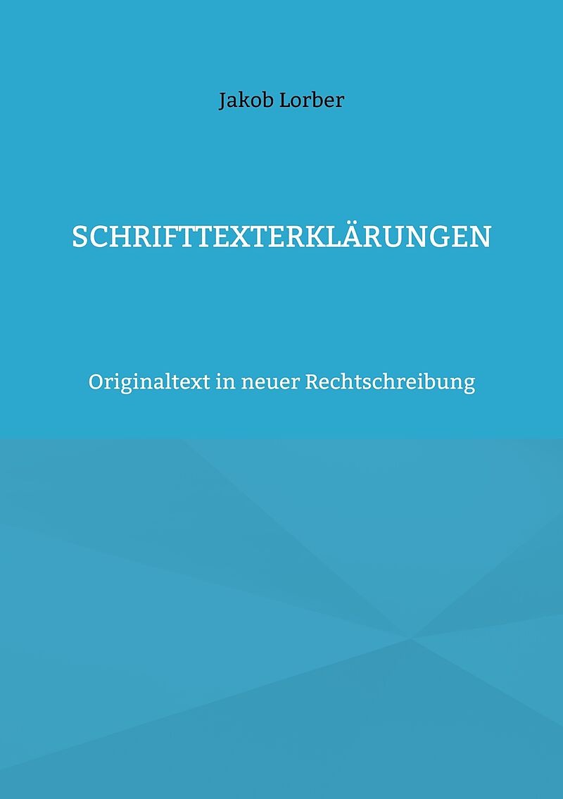 Schrifttexterklärungen