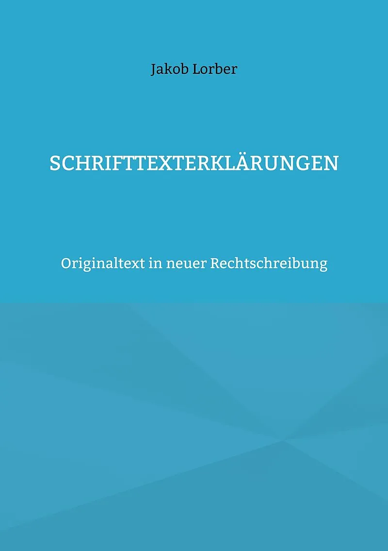 Schrifttexterklärungen