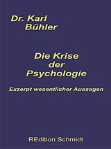 E-Book (epub) Die Krise der Psychologie von Karl Bühler