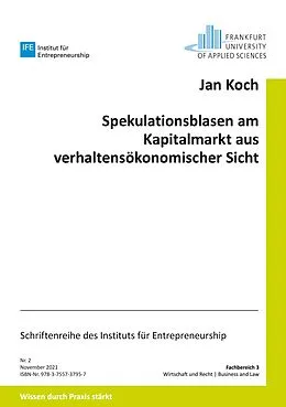 E-Book (epub) Spekulationsblasen am Kapitalmarkt aus verhaltensökonomischer Sicht von Jan Koch