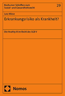 Kartonierter Einband Erkrankungsrisiko als Krankheit? von Lara Wiese