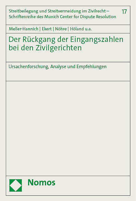 Der Rückgang der Eingangszahlen bei den Zivilgerichten