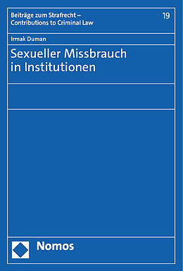 Kartonierter Einband Sexueller Missbrauch in Institutionen von Irmak Duman