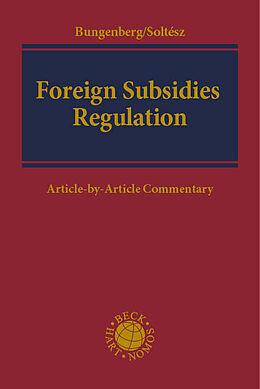 Livre Relié Foreign Subsidies Regulation de 