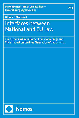 Kartonierter Einband Interfaces between National and EU Law von Giovanni Chiapponi