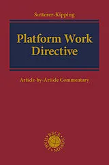 Fester Einband Platform Work Directive von 