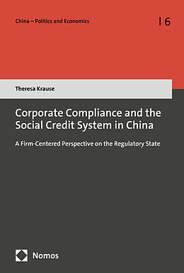 Couverture cartonnée Corporate Compliance and the Social Credit System in China de Theresa Krause