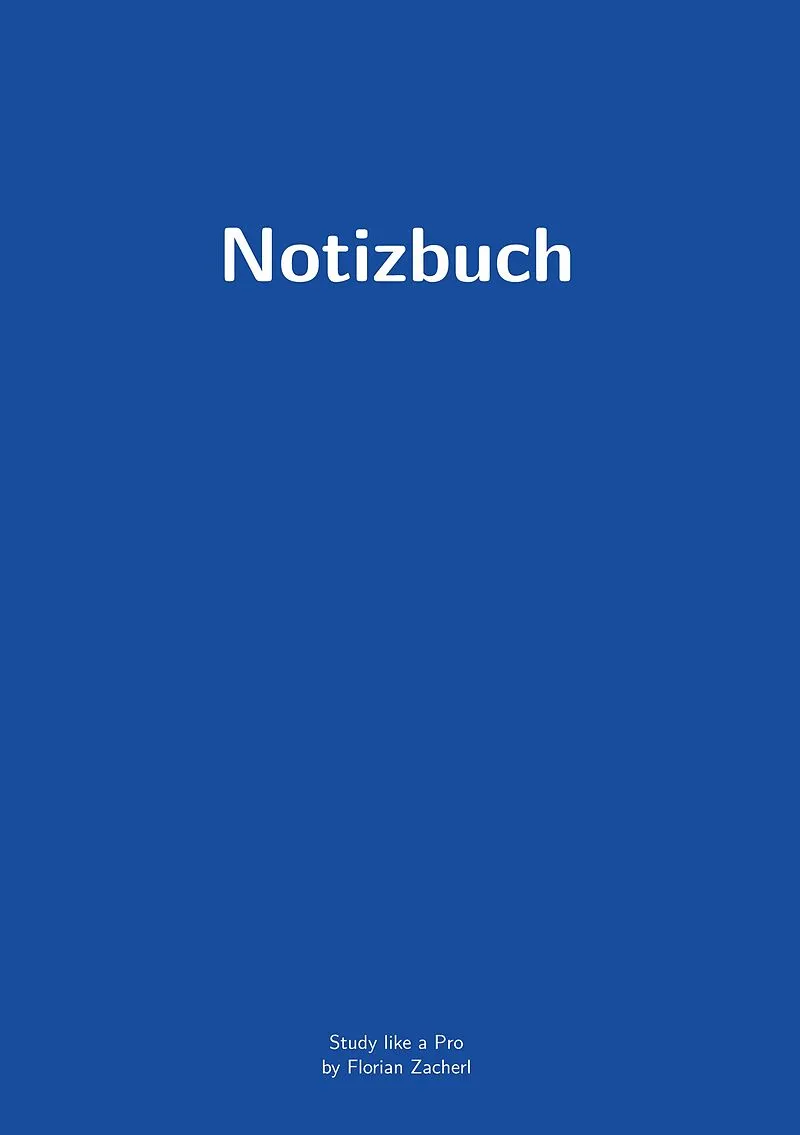 Pro-Notizbuch (blau)