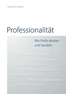 E-Book (epub) Professionalität von Joachim Vogel