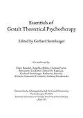 E-Book (epub) Essentials of Gestalt Theoretical Psychotherapy von Doris Beneder, Giancarlo Trombini, Angeiika Böhm