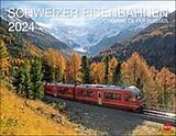Kalender Schweizer Eisenbahnen Kalender 2024. Foto-Wandkalender mit Aufnahmen unterschiedlicher Lokomotiven vor den schönsten Schweizer Landschaften. Natur und Technik in einem Wandkalender! von 