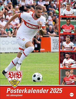 Spiralbindung VfB Stuttgart Posterkalender 2025 von 