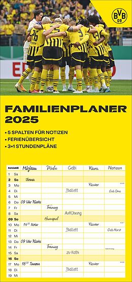 Kalender BVB Familienplaner 2025 von 