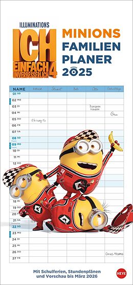 Kalender Minions Familienplaner 2025 von 