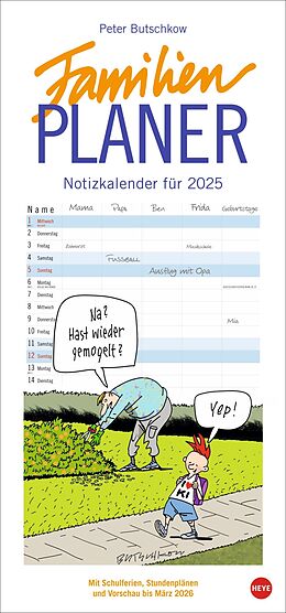 Kalender Peter Butschkow: Familienplaner 2025 von Peter Butschkow