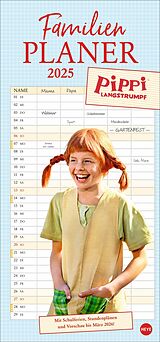 Kalender Pippi Langstrumpf Familienplaner 2025 von Astrid Lindgren